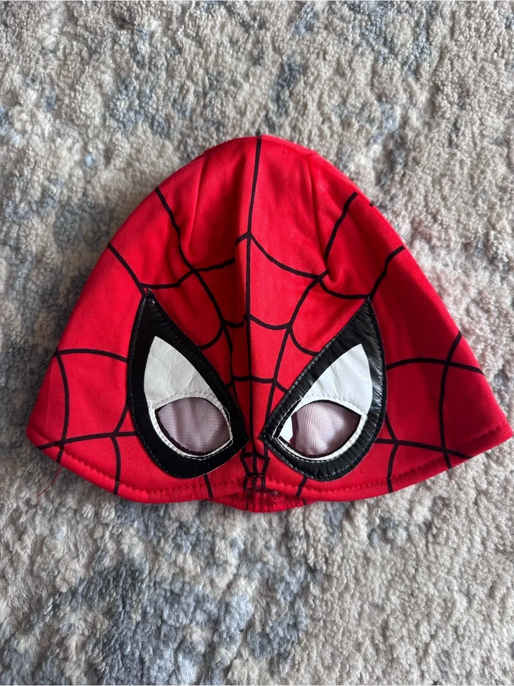 Marvel Spider-Man Kids Fabric Costume Mask Red Black